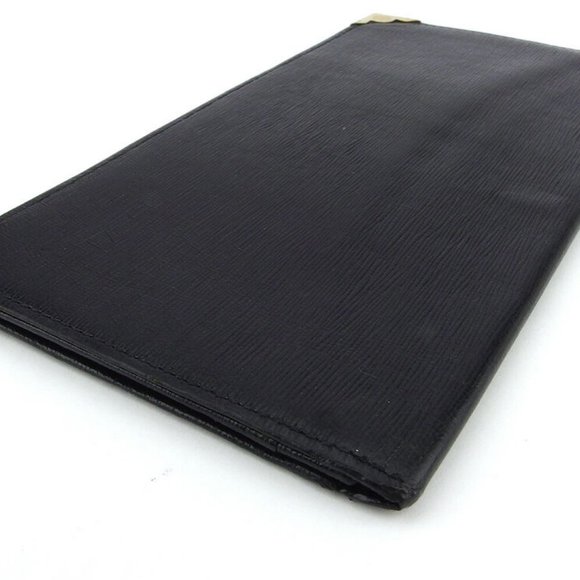 dunhill length wallet d mark plate leather Authentic used - Picture 4 of 8